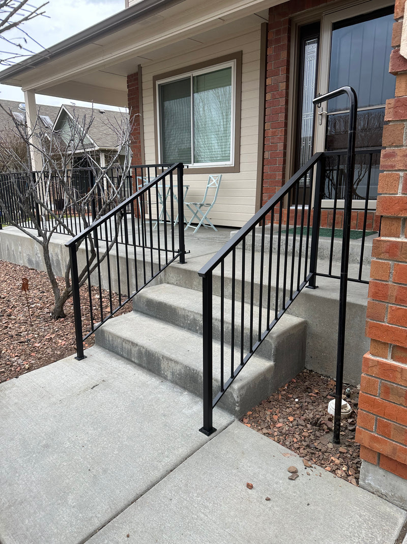 Simple Vertical Metal Railing Vertical Railing gallery – Boise Custom Railings
